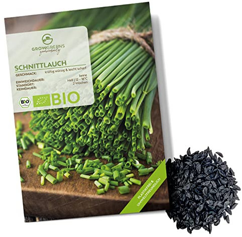 BIO Graines de ciboulette - Graines d'herbes aromatiques pour faire pousser de culture biologique idéal pour le jardin aromatique