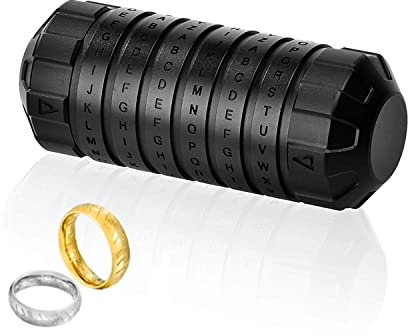 Cryptex Puzzleboxen, Da Vinci Code Mini-Cryptex-Schloss mit versteckten Fächern für Jahrestag, Valentinstag, geheimnisvolle Geburtstagsgeschenke für Familie und Freunde