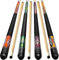 Kmise Billard-Sticks, 147,3 cm, Snooker-Spielqueue für Herren, massiver Ahornstab, 2-teilig für Billardtisch, Sport, 1 Set von Gelb (Gelb)