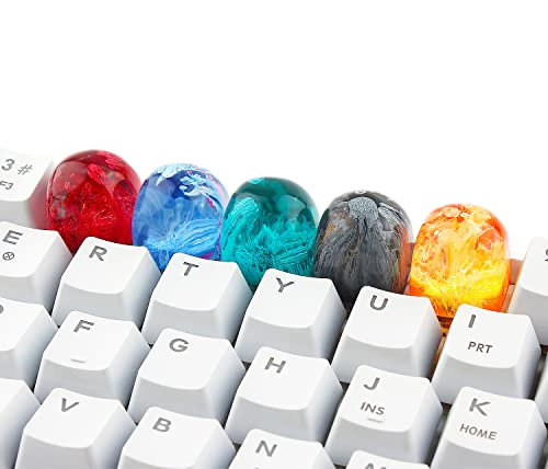 Pozbee Gaming Keycaps 5 PCS, Artisan Resin Keycap for PC Keyboard, Custom ESC Keycaps for Gamers, Cute Resin Keycap, Mountain Gaming Keycaps, Unique Gift Ideas