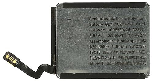 vhbw Batería reemplaza Apple A2277 para smartwatch, Reloj de Actividad (245 mAh, 3,85 V, Li-Poli) + Herramientas