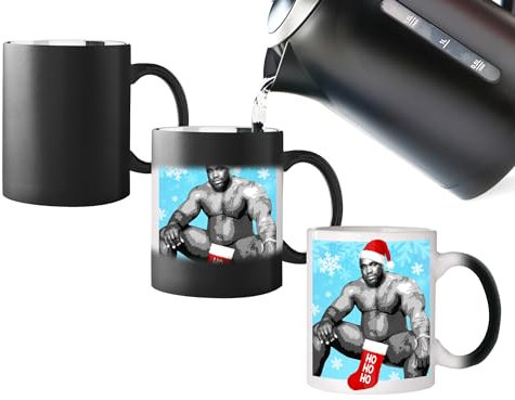 Barry Wood Heat Changing Christmas Mug for Boyfriend Husband Partner from Girlfriend Wife Anniversary Present - Funny Magic Mug