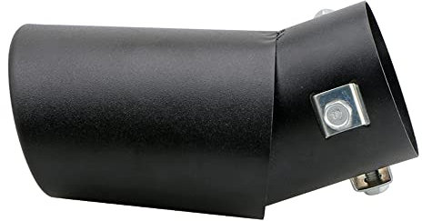 Shkalacar 1,5-2,1 Zoll Auto Auspuff Endrohr, Universal Auspuffblende für Auspuffrohre mit einem Durchmesser von 38–53 mm, Edelstahl Auspuffrohr Endschalldämpfer Für Ersatz(Schwarz)