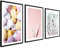 ag.art deco Ostern Poster Set | 3 Stück 50x70cm | Osterdeko Pastell Poster Hasen Eier Blumen | ohne Rahmen