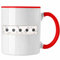 Trendation - Biathlon Grafik Tasse Geschenk für Biathlon-Fans (Rot)