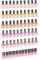 Sezanrpt Nagellack Rack für Wand, Klarer Organizer Wandmontiert 38cm, Acryl Regal für 96 Flaschen, 6-Pack