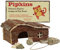 Pipkins Alphine Lodge - Maison pour lapins et cochons d'Inde - Avec jouets - Grande maison en bois naturel pour cochon d'Inde et lapin et hamster