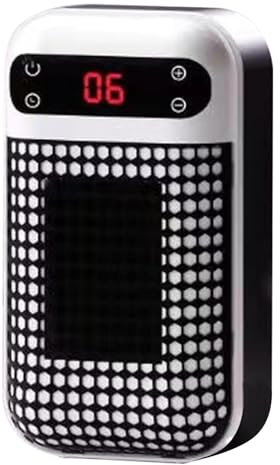 Petit radiateur enfichable, radiateur mural - Chauffage électrique portable à prise murale,Réchauffeur électrique silencieux, radiateur électrique à prise murale avec protection contre la surchauffe 5