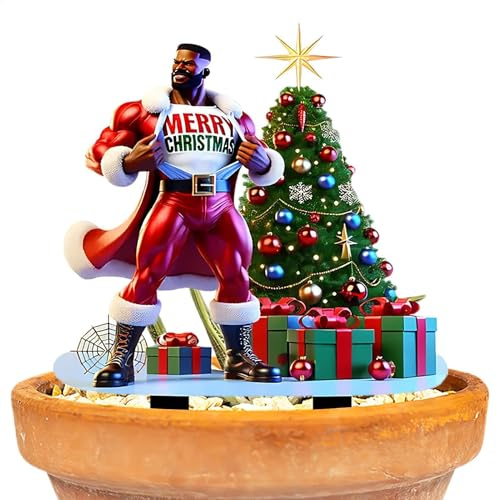 Genérico Weihnachtsgartenstakes – Weihnachtssterne – Winter-Garten-Dekoration, wasserdichte Weihnachtsdekoration, flache Gartendekoration, Osterdekoration, Weihnachten, Neujahr