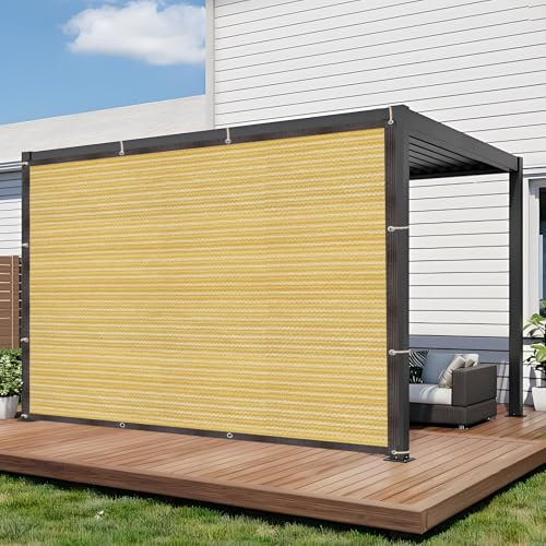 Red de sombra – Red de sombra con ojales, 3 x 6 m, duradera, 95 % protección UV, para protección solar en balcones, huéspedes, casas y terrazas