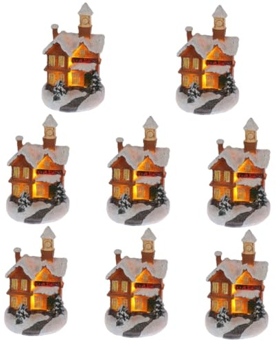 ABOOFAN 8 Pz Ornamenti Per La Casa Decorazione Ghirlanda Decorazioni Natalizie Per Esterni Decorazioni Per La Casa Gonfiabile Arredamento Natale Leggero Al Di Fuori All'aperto Porta Resina