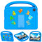 Case for Lenovo Tab 10.1 Inch Tablet 2025 TB-311FU,Kids Cartoon Protective Cover with Handle Stand Lightweight Shockproof Cover for Lenovo Tab 10.1 Inch Blue