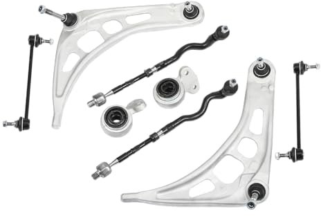 8-teilig Querlenker Satz mit Koppelstange + Traggelenk Vorne Kompatibel mit BMW 3er E46, 3er Touring E46 1998-2005 Z4 Roadster E85 2003-2009 32106777503