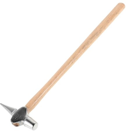 Cabilock Blechhammer Für Gleisinspektion Tragbarer Hammer Aus Holzstahl Inspektionsgriffwerkzeug Für Outdoor Und Bergbau Kleiner Schweißhammer Mit Spitze