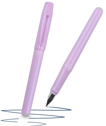 McNeill - Ghost Pen mit Metallclip - Pastelfarben – radierbarer Füllhalter für Schule & Alltag | Für Rechts- & Linkshänder | Thermisch radierbare Tinte, ergonomisch, nachfüllbar (Pastel rosa)