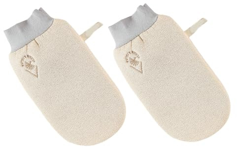 LRXIYODE 2 Stück Duschhandtuch Badehandschuhe aus Viskosefilament für Komfortables Baden und Sanftes Peeling im Badezimmer zu Hause Rutschfest und Unisex