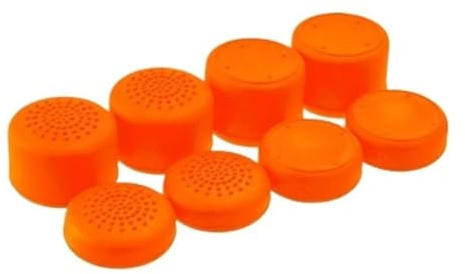 8 Pezzi Tappo For Impugnatura For Thumb Stick Analogico, Compatibile For PS5 PS4 PS3 Xbox 360 Controller Silicone Altezza Joystick Cover Thumbsticks Accessori Di Gioco(Orange)