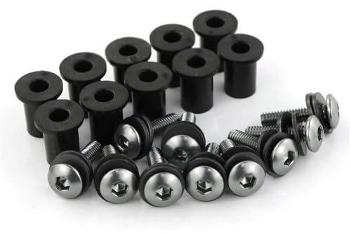 Windschutzscheiben Motorrad Windschutzscheibe Schrauben Kit Für Ducati 748 916 996 998 749 999 848 1098 1198 Muttern Verschluss Motorrad Verkleidungs Schrauben(Titan)