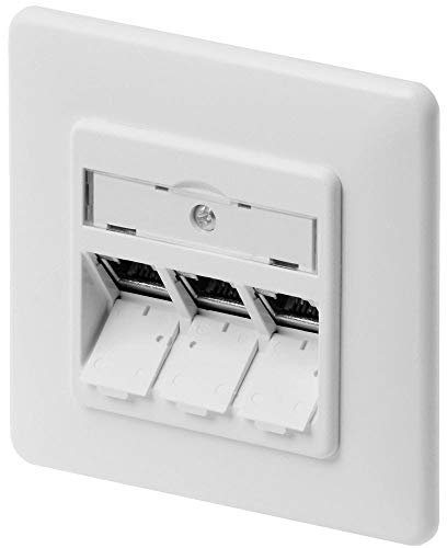 BTR E-DAT 3x8 (8) Flush-Mounted Wall Socket White Ral 9010