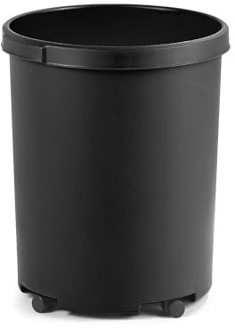 HAN 1836-13, Großpapierkorb KLASSIK XXL, Stabil, Formschön und in Premium Qualität, 50 Liter, schwarz