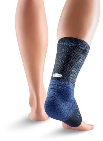 Bauerfeind AchilloTrain Knöchelbandage – atmungsaktive Knit Knöchelbandage für Gezielte Entlastung der Achillessehne ohne die Mobilität einzuschränken – herren, schwarz, 3