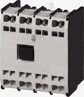 Eaton 278046 Hilfsschalterbaustein, 2 Schließer + 2 Öffner, Aufbau, Federzuganschluss