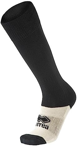 Errea Con Piede Pi, Calzini Sportivi Unisex Bambini, Nero, Taglia Unica