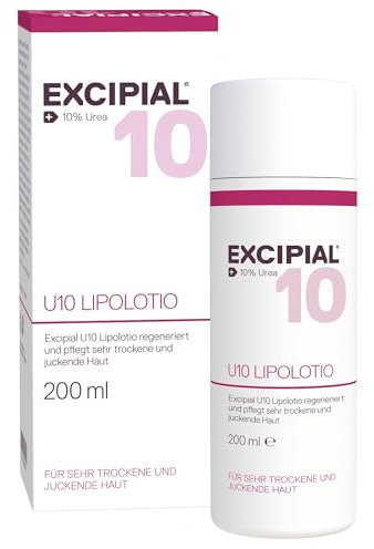 Excipial U10 Lipolotion, 200 ml, die Spezialcreme für trockene und empfindliche Haut, Die sanfte Spezialcreme für die tägliche Pflege