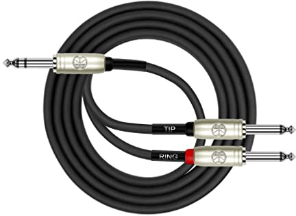 Kirlin Cable 3,5 mm estéreo enchufe a la doble 1/4-inch Mono Plug Cable