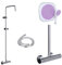 Purple Shower Concept Duschkopf, quadratisch, mit Antikalkoppeln