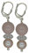 I-be, Rosenquarz, Bergkristall, Süßwasserperlen Edelstein Ohrringe, 925 Silber, Länge: 4,2 cm, 381153150768