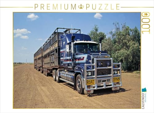 CALVENDO Puzzle Road Train, Outback, Northern Territorries | 1000 Teile Lege-Größe 64 x 48 cm Foto-Puzzle für glückliche Stunden
