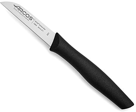 Arcos Nova - Cuchillo Mondador - Acero Inoxidable de 80 mm - Mango Color negro
