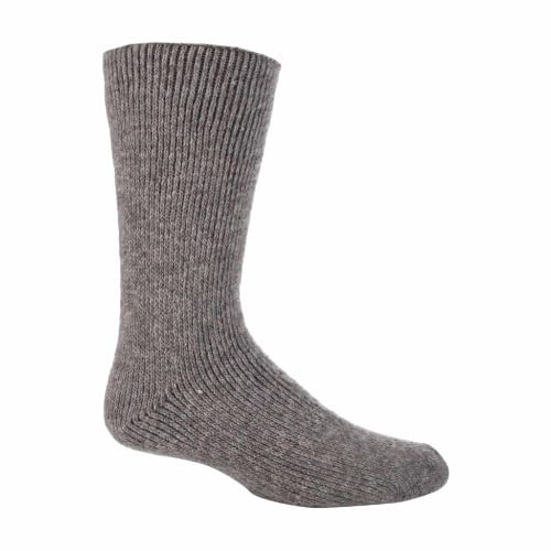 HEAT HOLDERS - Mens Thick Heavy Winter Warm 2.7 TOG Short Thermal Wool Rich Socks (6-11 uk, Stone (S.Wool))