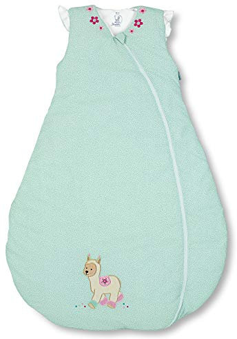 Sterntaler Schlafsack für Kleinkinder, Ganzjährig, Funktionsschlafsack Kuschelzoo, Reißverschluss, Größe: 70, Mintgrün