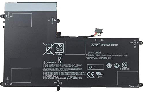 Backupower - Batteria Sostitutiva AO02XL Compatibile con HP ElitePad 1000 ElitePad 1000 G2 Series HSTNN-C75C HSTNN-C78C HSTNN-IB5O HSTNN-LB5O 7,4 V 31 Wh