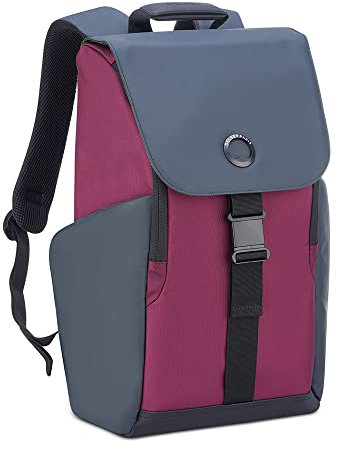 DELSEY PARIS - Securflap - weicher Rucksack - 45 x 31 x 14 cm - 21 Liter - S - Burgund