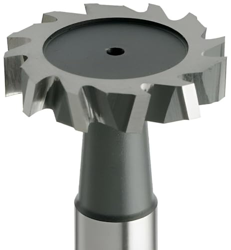 HSSE-Schlitzfräser, T-Fräser, T-Nutenfräser, kreuzverzahnt, DIN850, Z=6, Typ N, HB (16,5 x 4 x 56 - d2=10 mm)