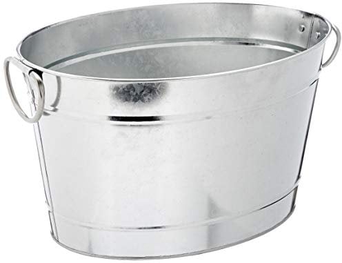 APS 36095 TIN Baignoire en métal galvanisé et PVC 11 l 40 x 22 cm