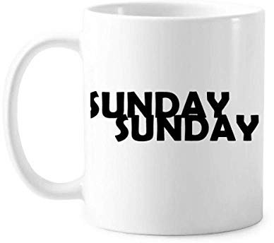 Tazza in ceramica con personaggi alla moda della domenica