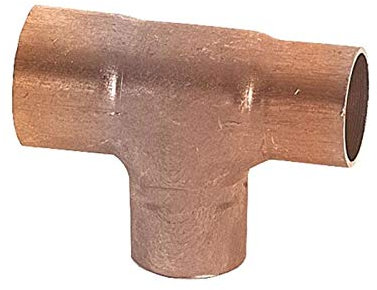 Kupfer-Lötfitting T-Stück reduziert - Typ 5130R, DVGW 15 x 12 x 12 mm