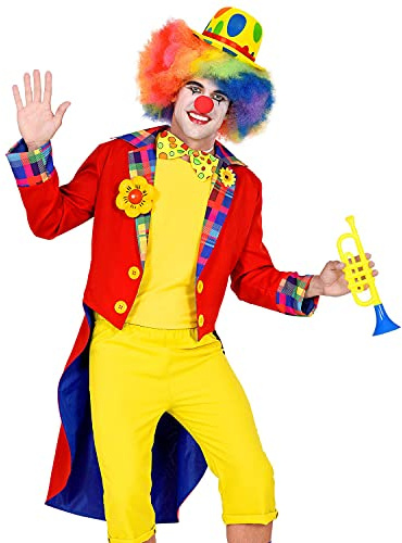 W WIDMANN MILANO Party Fashion - Herren Clown Frack | Kostümzubehör für Karneval, Mottoparty und Zirkus-Events