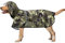 Hunde Regenmantel Regenjacke mit Kapuze & Kragenloch & Reflektierender Streifen wasserdichter Hundemantel für mittelgroße große Hunde 4XL Tarn Grün