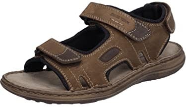 Josef Seibel Herren Trekking Sandalen Vincent 08,Weite G (Normal),Outdoorsandalen,sportsandalen,Sommerschuhe,braun-Kombi,43 EU