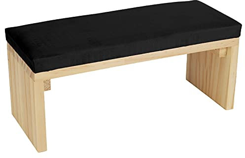 Wakects Manicure Pillow Stand, Wood + PU Leather Nail Rest Cushion Pillow Leather Arm Wrist Support Rest Holder Nail Art Cushion Holder Stand for Home Nail Manicurists 11.81x4.72x5.1in (Black)