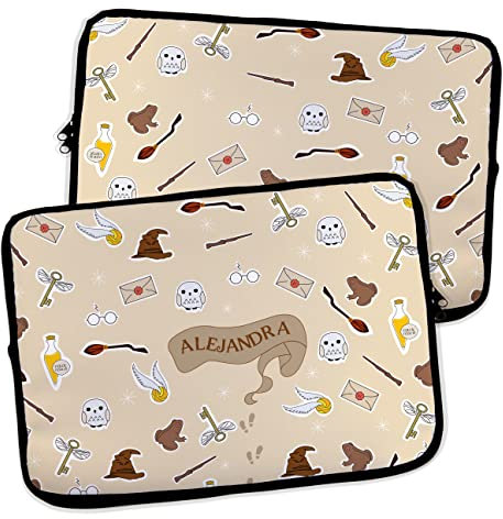 Funda portátil Personalizada. Funda de Neopreno. Regalo Personalizado con Nombre. Varios tamaños. Magia