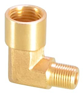 Raccords filetés en laiton, connecteurs à 90 degrés, raccord cannelé en laiton, BSP mâle femelle, raccord coudé pour tuyau d'huile, gaz (DN8 femelle 6,35 mm x 0,32 cm mâle)