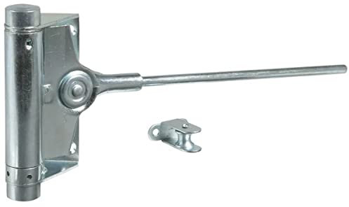 Gedotec Ferme-porte intérieure avec ressort | Ressort de porte avec force de fermeture 80 kg | Ferme-porte en acier galvanisé | 1 pièce – Ferme-porte automatique pour porte de jardin et porte de