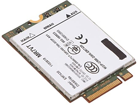 Yunseity EM7455-Karte, DW5816e 4G LTE M.2 Wireless-Netzwerkkartenmodul für Dell Latitude-Serie, 300 Mbit/s 50 Mbit/s Geschwindigkeit, für 7280 7285 7290 7389 7390 7480 7490 E7470