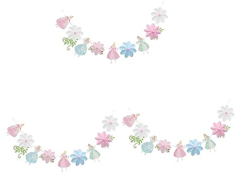 Abaodam 3st Girlandendekor Geburtstagsbanner Girlande Aus Papier Papierbanner Party-banner Girlanden Dekoration Raumbanner- Prinzessin Kranz Kind